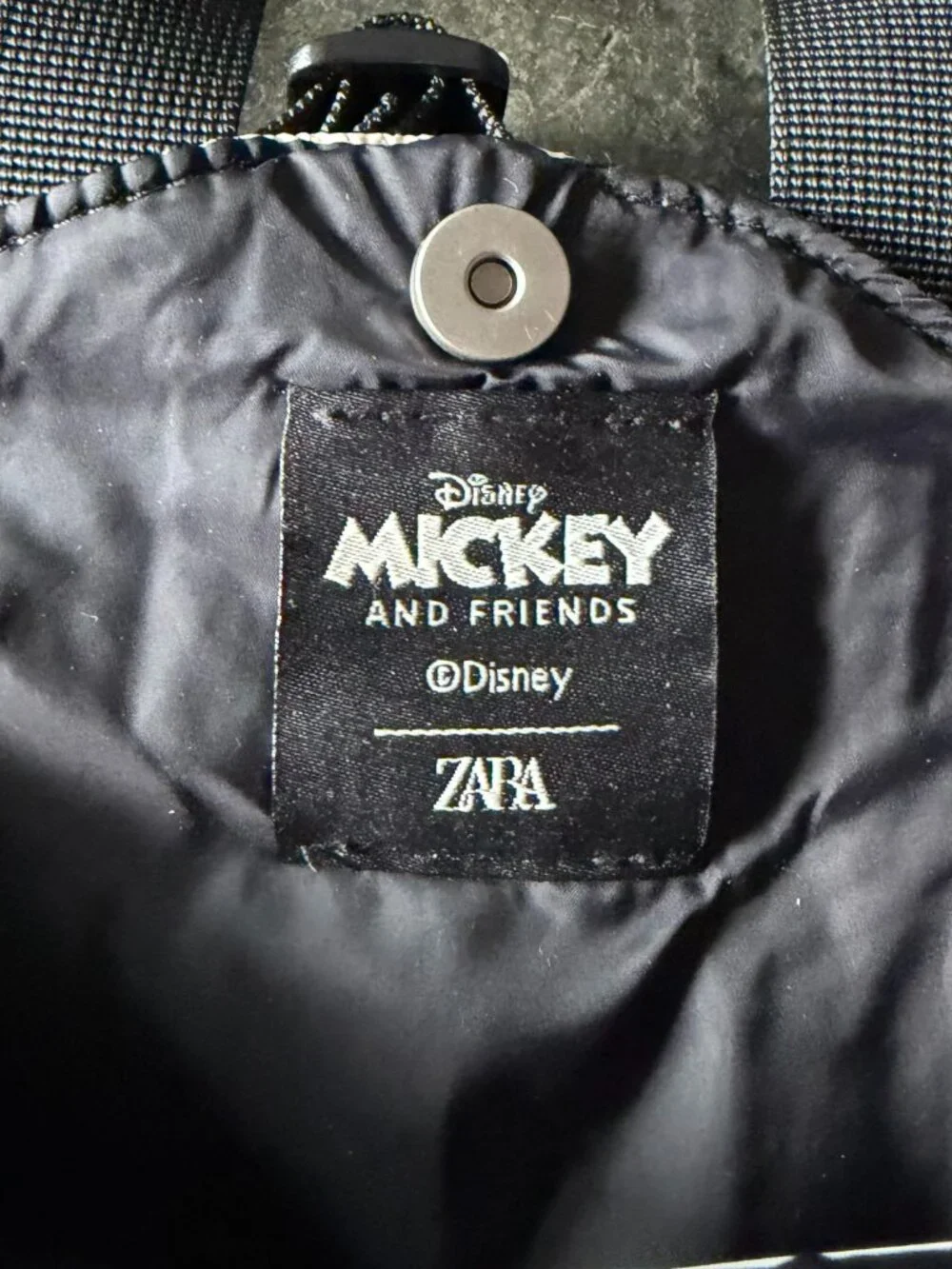 Zara x Disney Mickey Mouse quilted puffer crossbody bag
